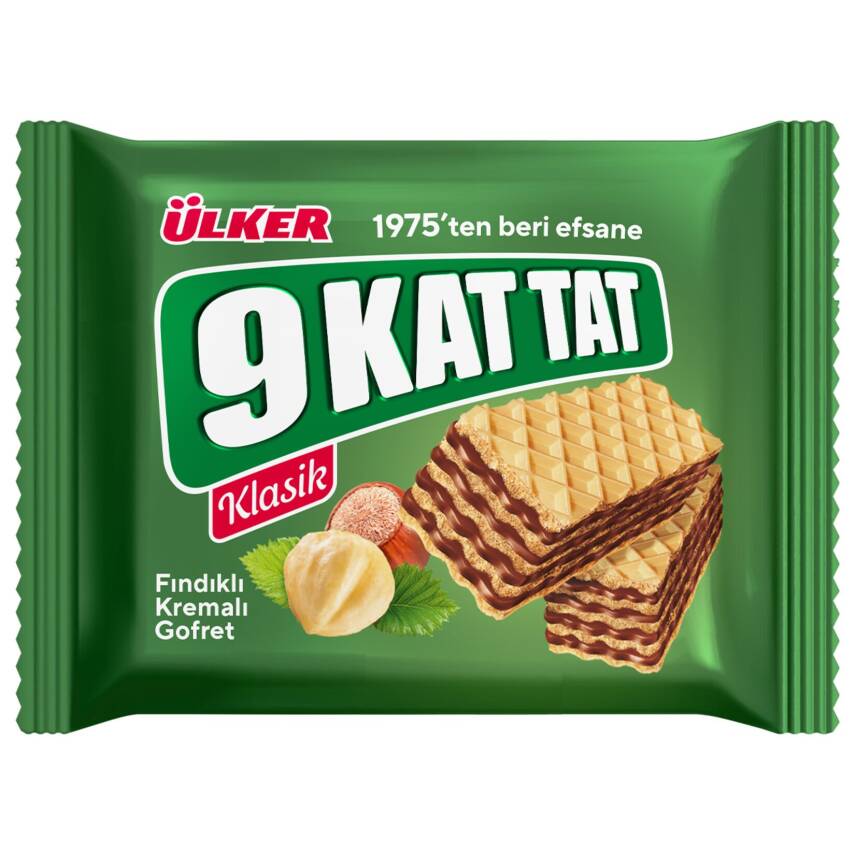 9 Kat Tat Fındıklı Gofret 39 G - 1