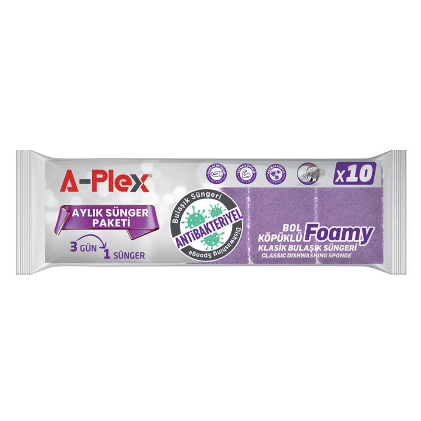 A-plex Antibakteriyel Sünger 10'lu - 1