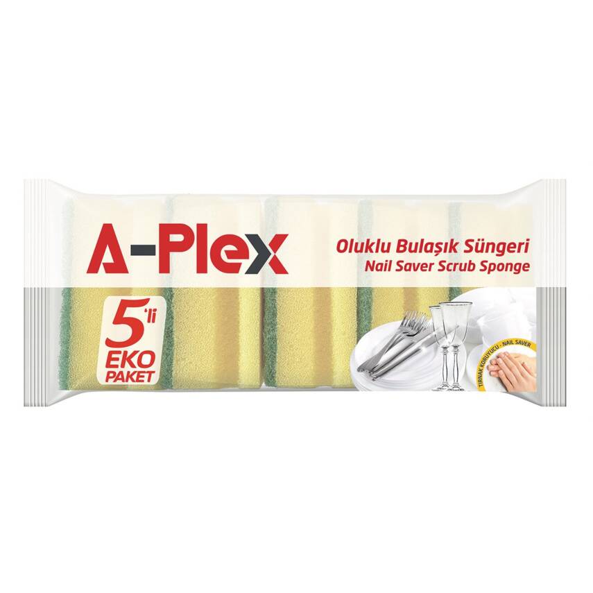 A-plex Oluklu Sünger 5'li - 1