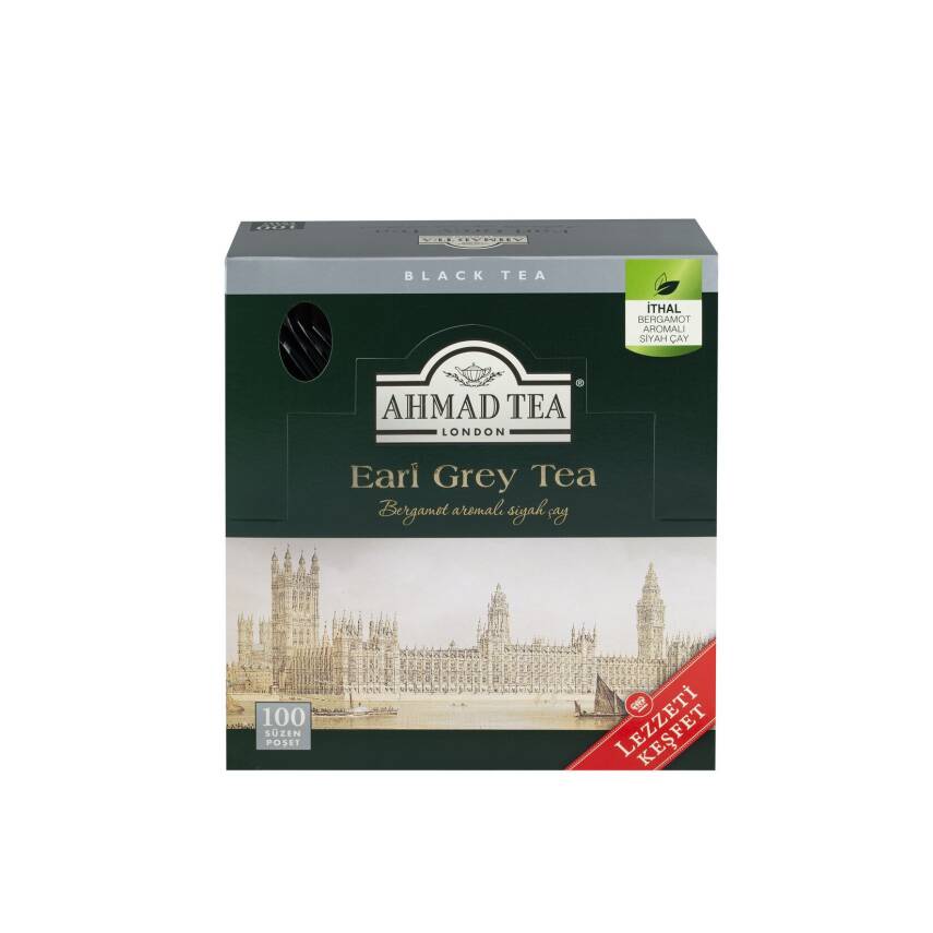 Ahmad Tea Earl Grey Bardak Poşet Çay 100'lü 200 G - 1
