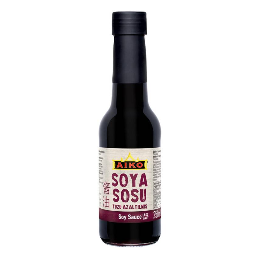 Aiko Tuzu Azaltılmış Soya Sosu 250 Ml - 1