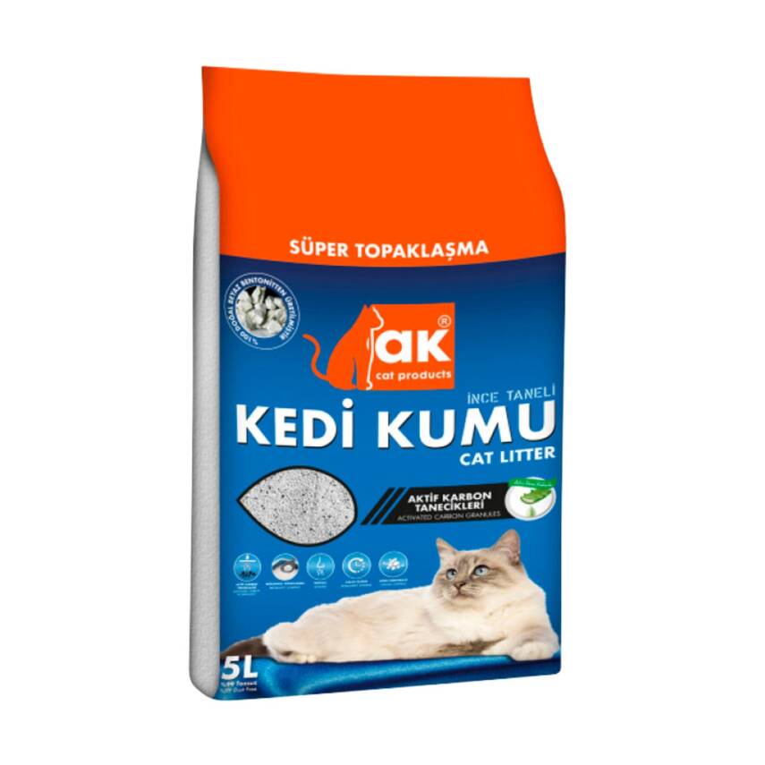 Ak Kedi Kumu Aktif Karbon ve Fresh Kokulu 5 L - 1