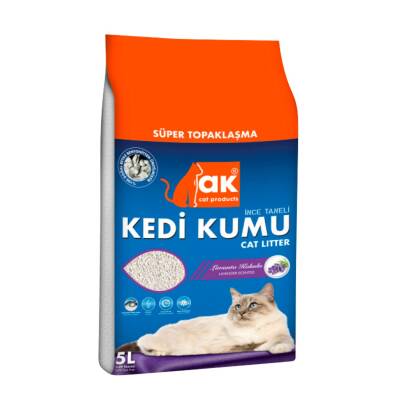 Ak Kedi Kumu Lavanta Kokulu İnce Taneli 5 L - Ak