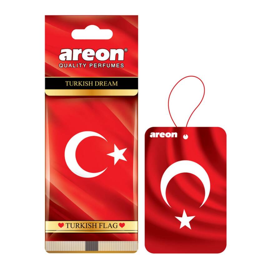 Areon Türk Bayrağı Kağıt Araba Kokusu - 1
