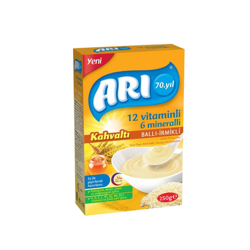Arı 12 Vitaminli 6 Mineralli Sütlü Ballı İrmikli Kahvaltı 250 G - 1