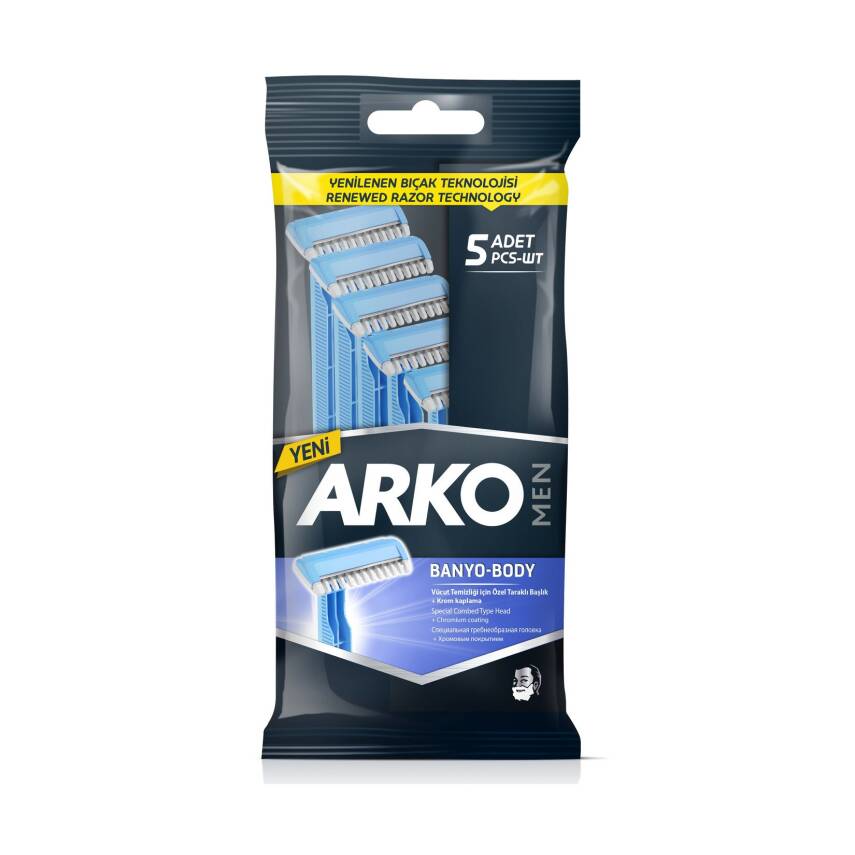 Arko Men Banyo Tıraş Bıçağı 5'li - 1