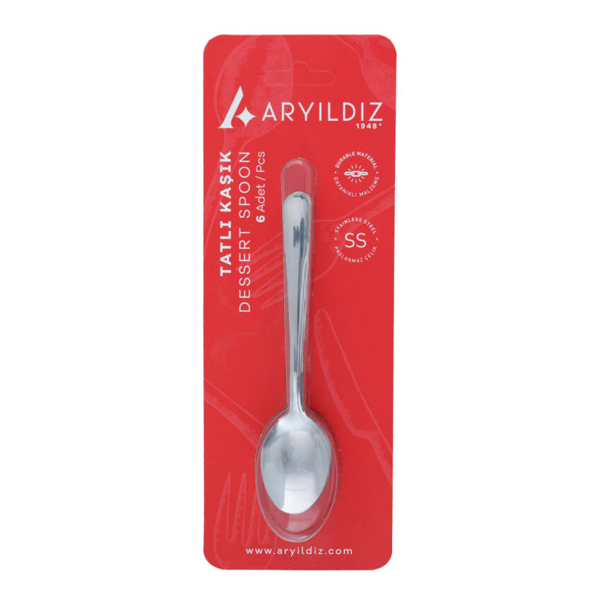 Aryıldız Deniz Vakumlu Tatlı Kaşık 6'lı - 1