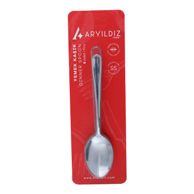 Aryıldız Deniz Vakumlu Yemek Kaşık 6'lı - Aryıldız