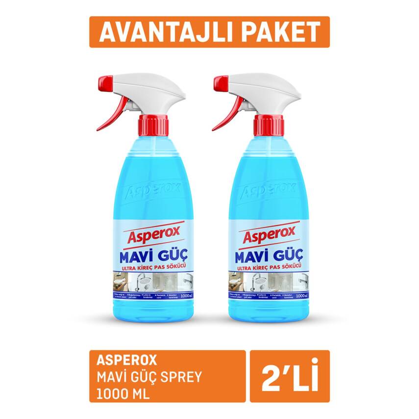 Asperox Mavi Güç Sprey 2 x 1L - 1