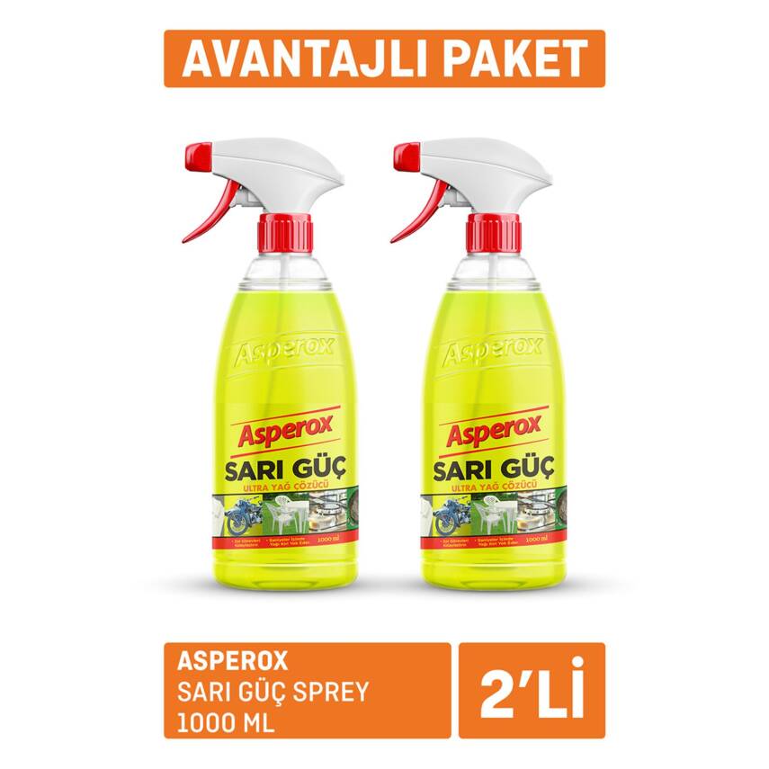 Asperox Sarı Güç Sprey 2 x 1L - 1