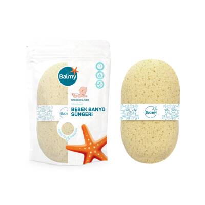 Balmy Hassas Ciltler Bebek Banyo Süngeri - Balmy Naturel