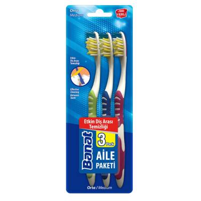 Banat Ekomomik Diş Fırçası 3'lü - Banat