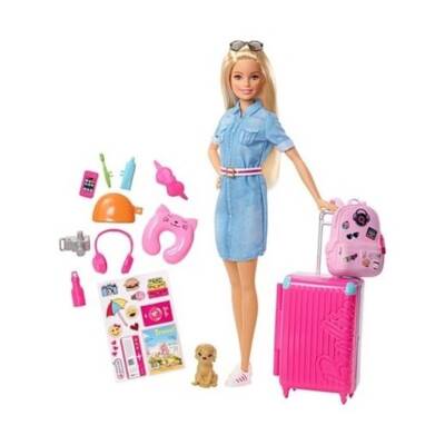 Barbie Seyahatte Bebeği Ve Aksesuarları - Barbie