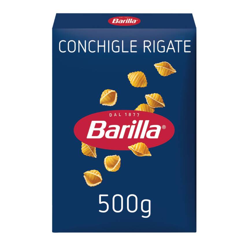 Barilla Mini Midye Makarna (Conchiglie Rigate) 500 G - 1