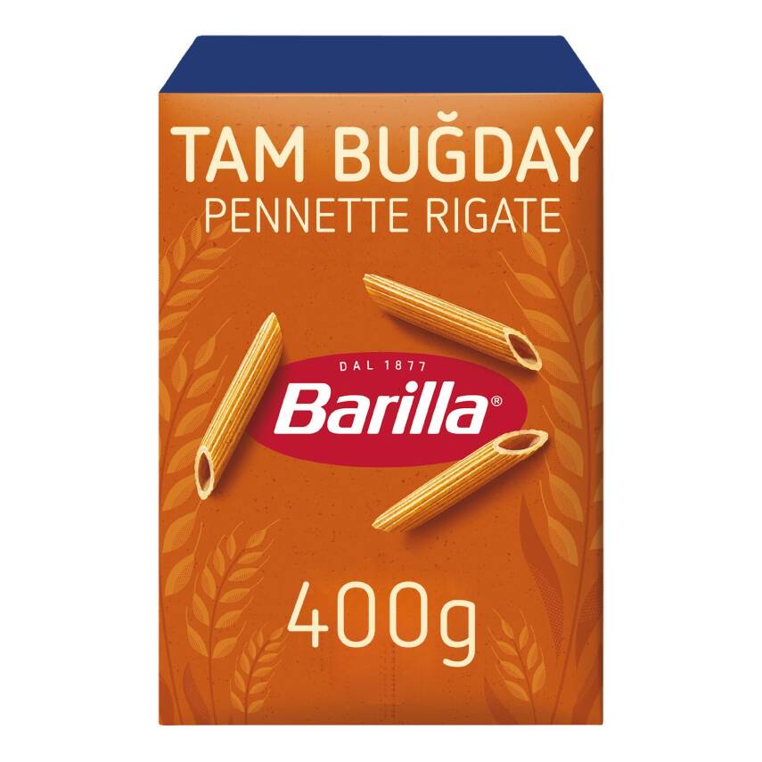 Barilla Tam Buğday Kalem Makarna (Integrale Pennette Rigate) 400 G - 1