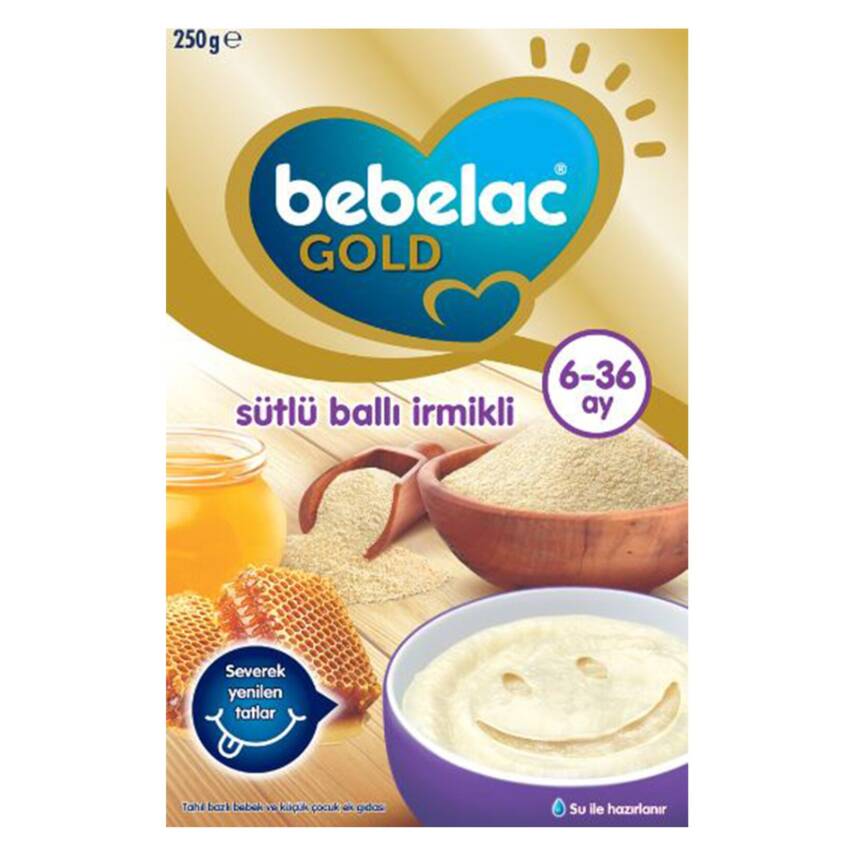 Bebelac Gold Sütlü Ballı İrmikli Ek Gıda 250 G - 1