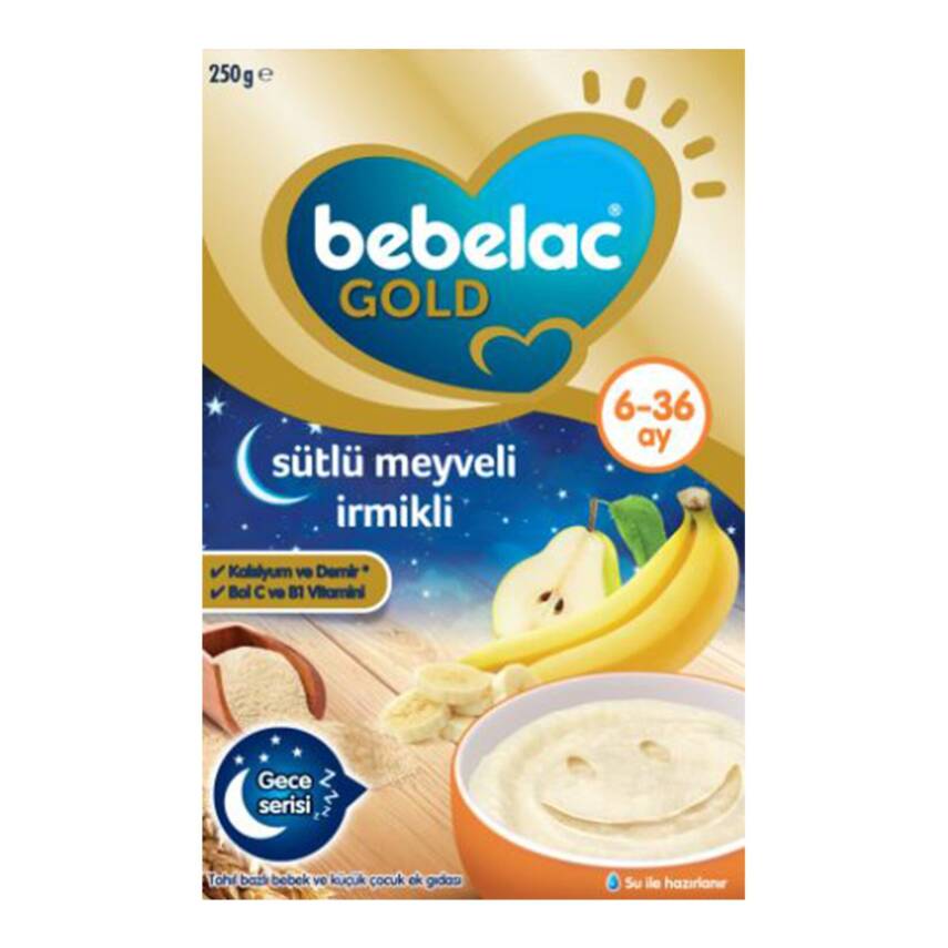 Bebelac Gold Sütlü Meyveli İrmikli Ek Gıda 250 G - 1