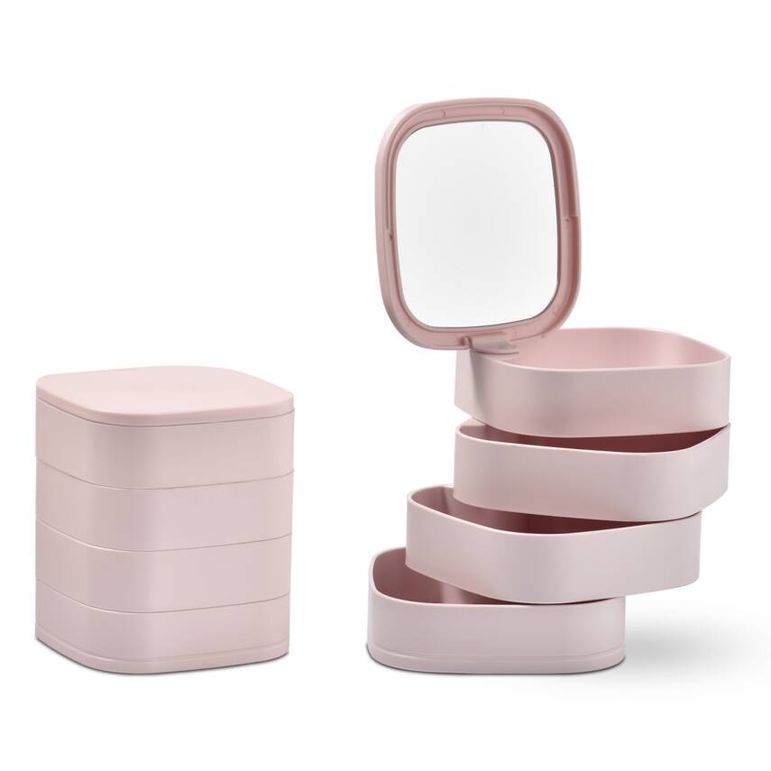 Bee Home 4 Katlı Aynalı Kare Organizer - 1