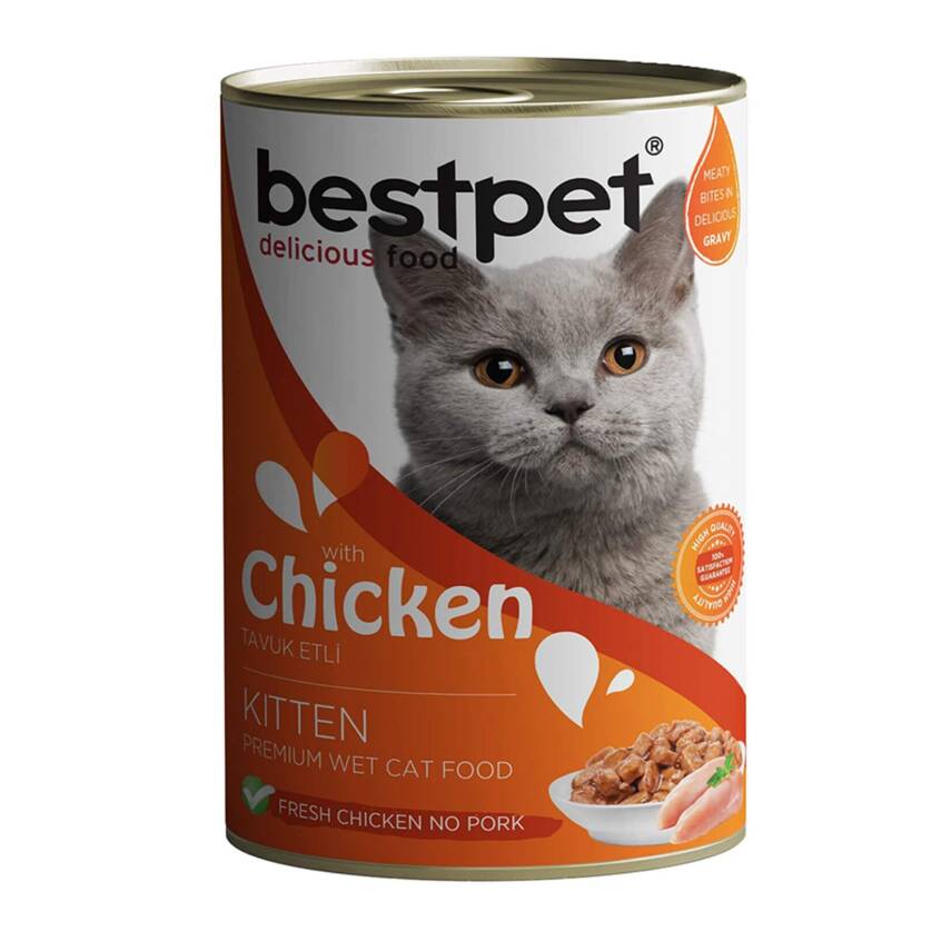 Best Pet Tavuk Etli Yavru Kedi Mama Konserve 400 G - 1