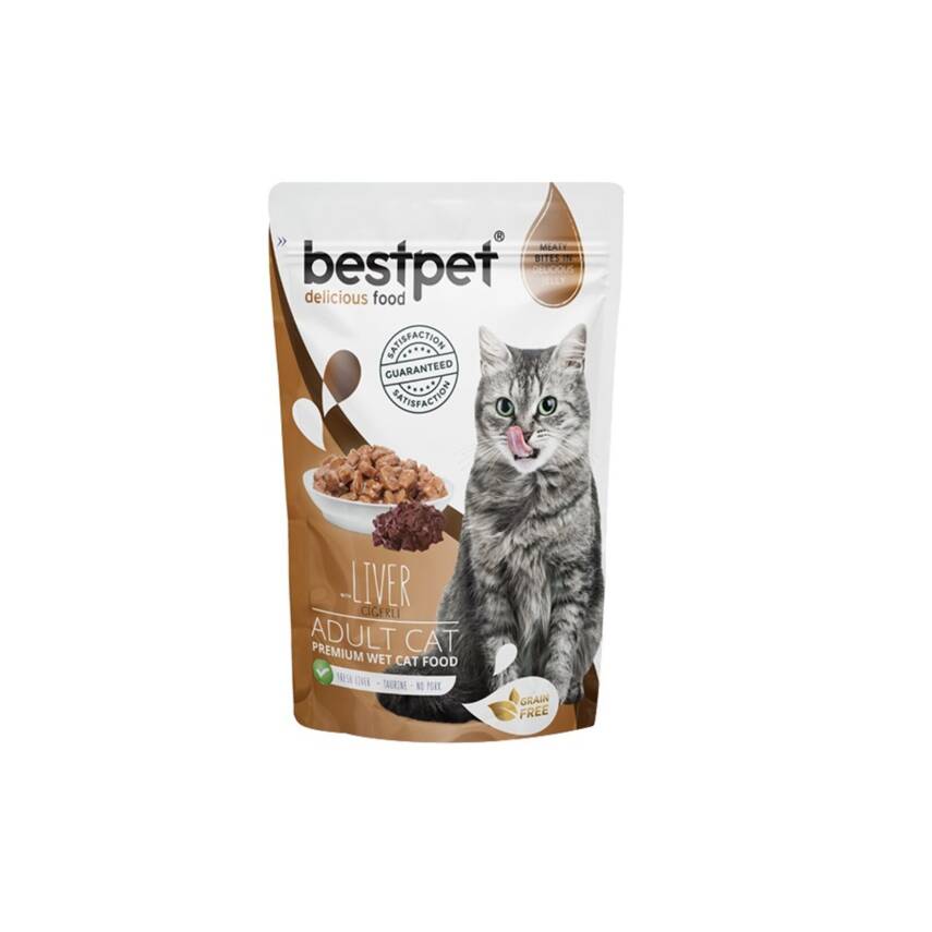Bestpet Ciğerli Kedi Pouch 85 G - 1