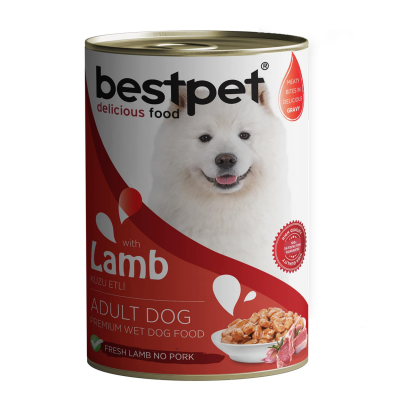 Bestpet Kuzu Etli Yetişkin Köpek Konservesi 400 G - Bestpet