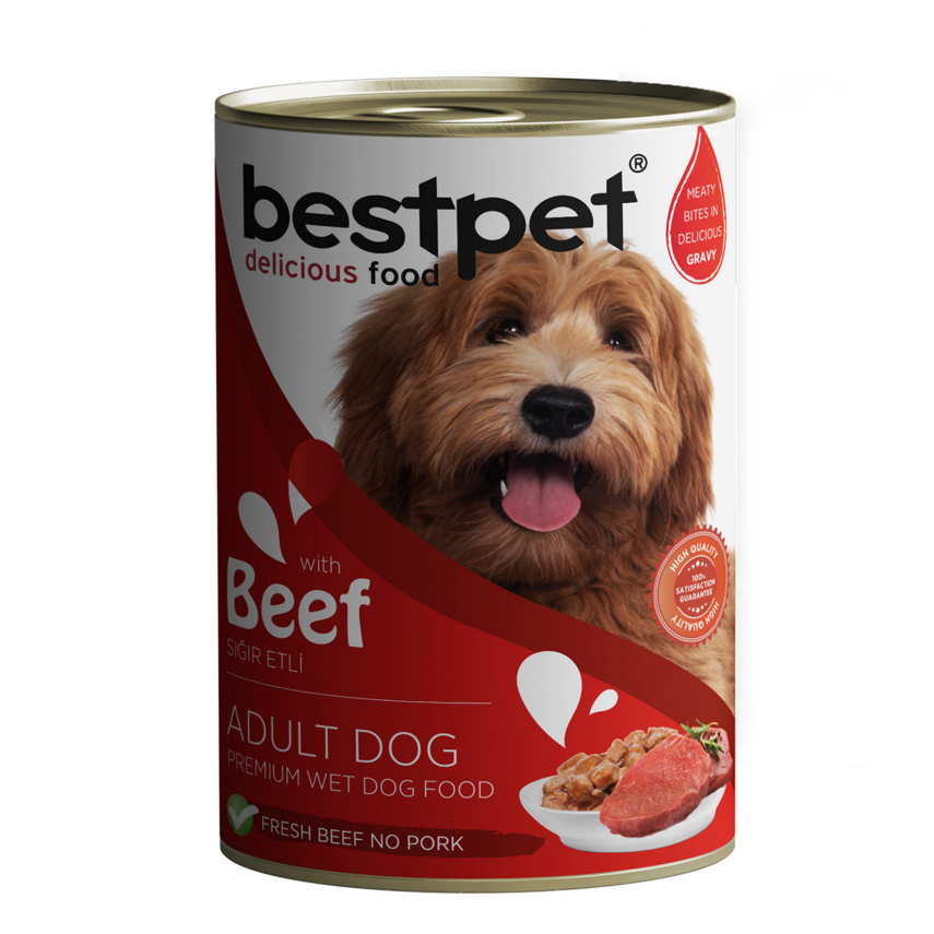 Bestpet Sığır Etli Yetişkin Köpek Konserve 400 G - 1