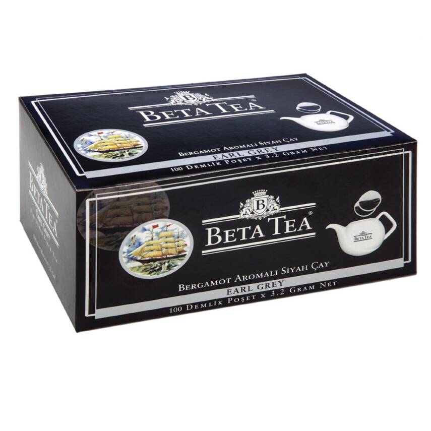 Beta Tea Earl Grey Demlik Poşet 100 x 3.2 G - 1