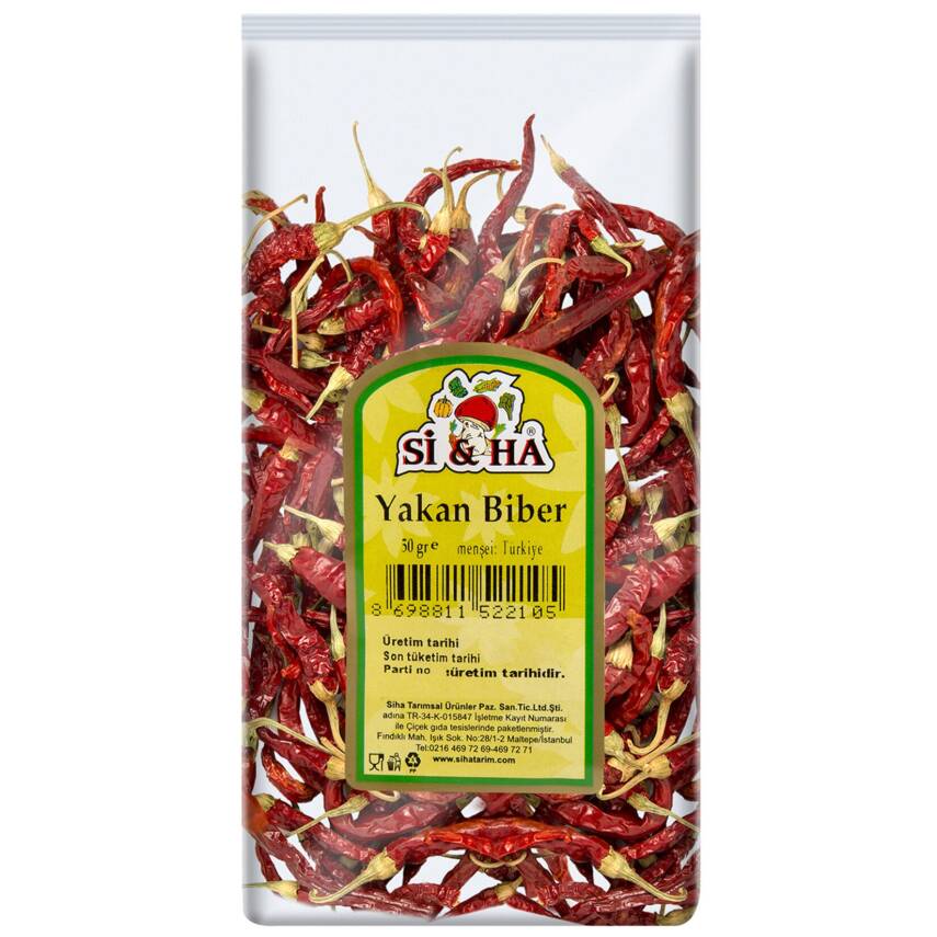 Si&Ha Biber Yakan Kurutulmuş 50 G - 1