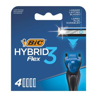 BIC Hybrid 3 Flex Tıraş Bıçağı Yedek Kartuşu 4'lü - BIC