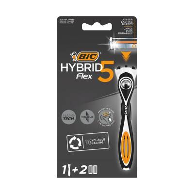BIC Hybrid 5 Flex Sistem Tıraş Bıçağı 1 Sap + Yedek Kartuş - BIC