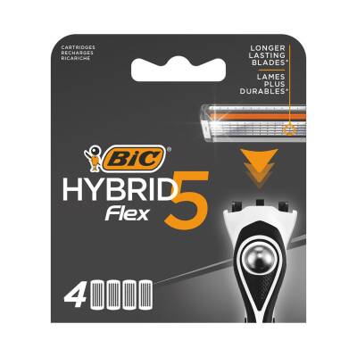 BIC Hybrid 5 Flex Tıraş Bıçağı Yedek Kartuşu 4'lü - BIC