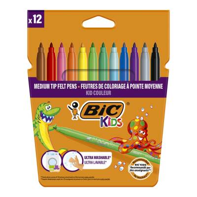 Bic Kid Couleur Keçeli Boya Kalemi 12'li - Bic