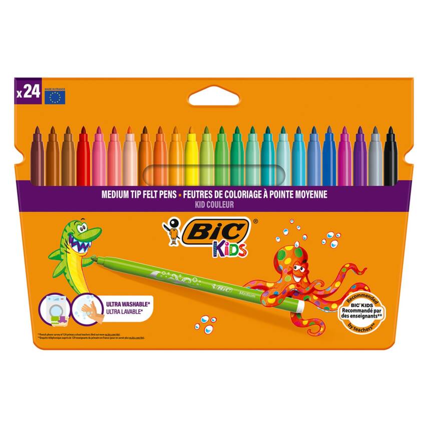 Bic Kid Couleur Keçeli Boya Kalemi 24'lü - 1