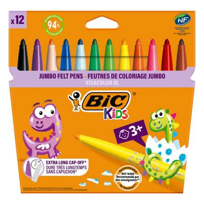 Bic Kids Visa Jumbo Keçeli Boya Kalemi 12'li - Bic