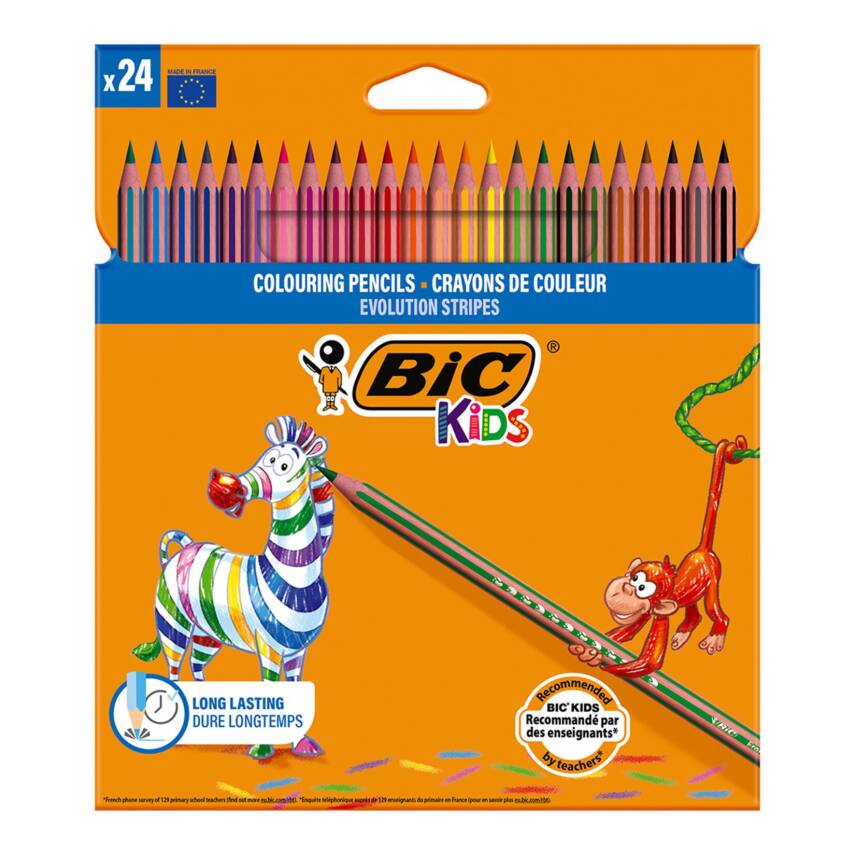 Bic Stripes Kuru Boya Kalemi 24'lü - 1