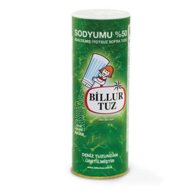 Billur Sodyumu Azaltılmış Tuz 500 G - Billur