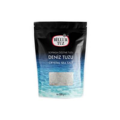 Billur Sofrada Öğütme Deniz Tuzu 500 G - Billur