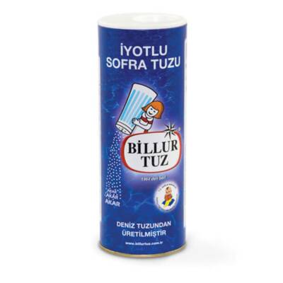 Billur Tuz İyotlu Piknik Tuzu 125 Gr - Billur