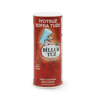 Billur Tuz İyotsuz Sofra Tuzu 250 G - Billur