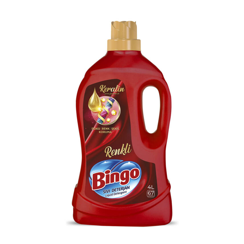 Bingo Sıvı Deterjan Bakım 4 L Renkli 67 Yıkama - 1