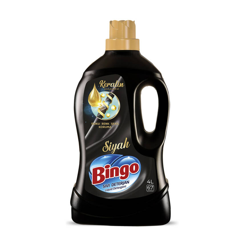 Bingo Sıvı Deterjan Bakım 4 L Siyah 67 Yıkama - 1