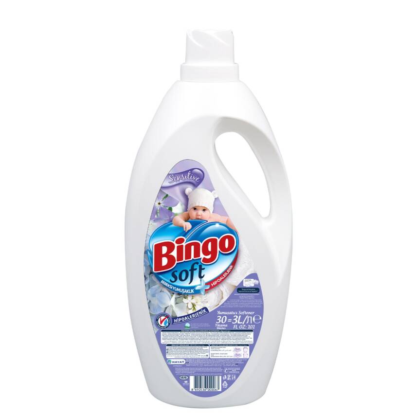 Bingo Soft Yumuşatıcı 3 L Sensitive - 1