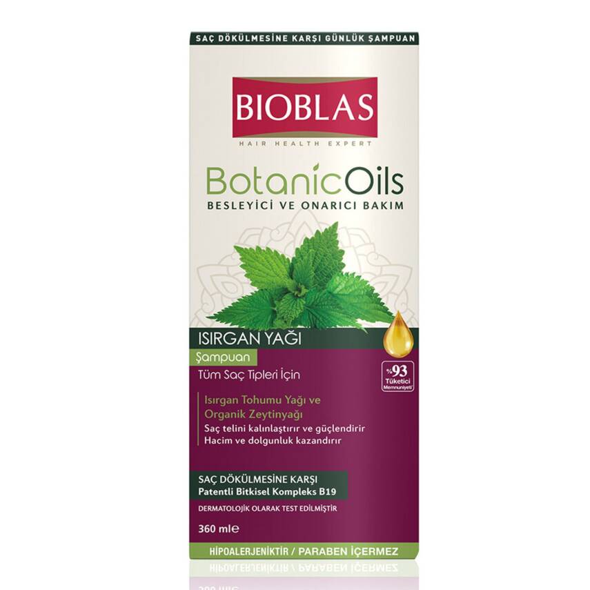 Bioblas Isırgan Yağlı Şampuan 360 Ml - 1