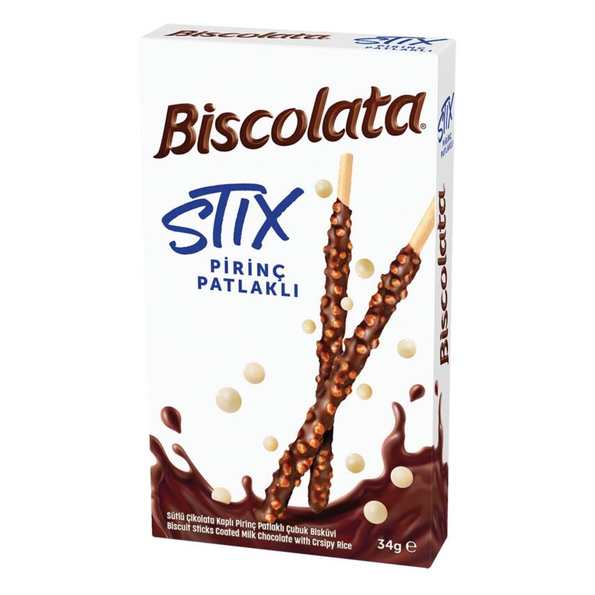 Biscolata Stix Pirinç Patlaklı 34 G - 1