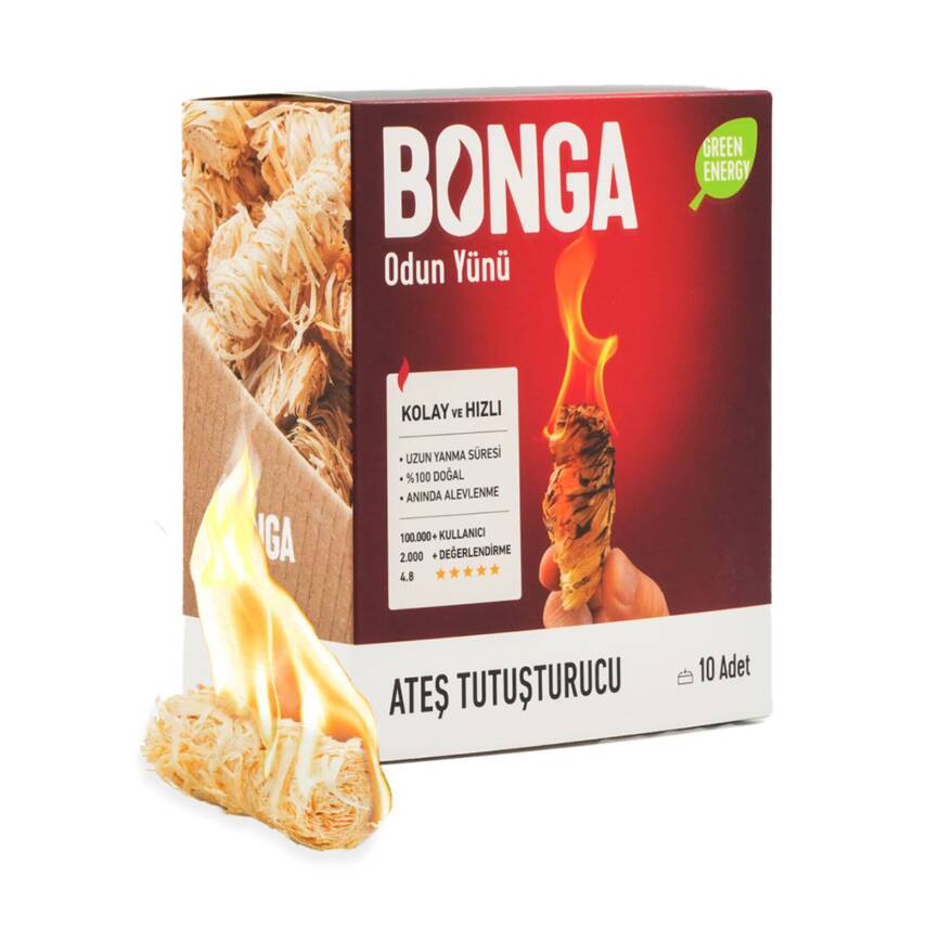 Bonga Odun Yünü Tutuşturucu 10 Adet / 140 G - 1