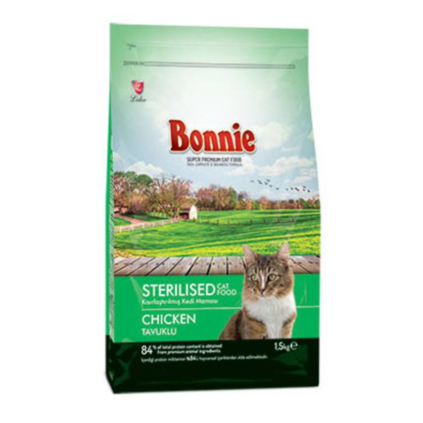Bonnie Adult Kısır. Kedi Maması Chicken 1,5 Kg - 1