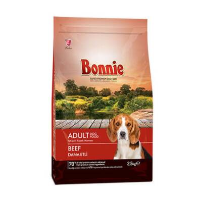 Bonnie Beef Dana Etli Yetişkin Kuru Köpek Maması 2,5 Kg - Bonnie