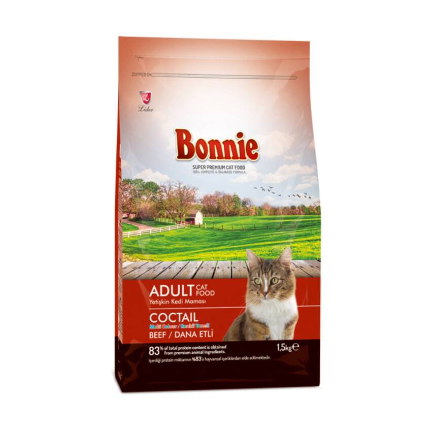 Bonnie Cocktail Adult Kuru Kedi Maması 1500 G - 1