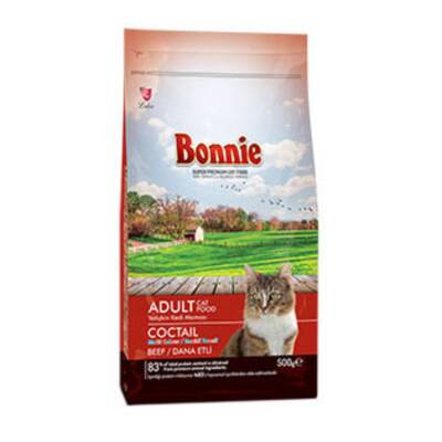 Bonnie Cocktail Adult Kuru Kedi Maması 500 G - Bonnie