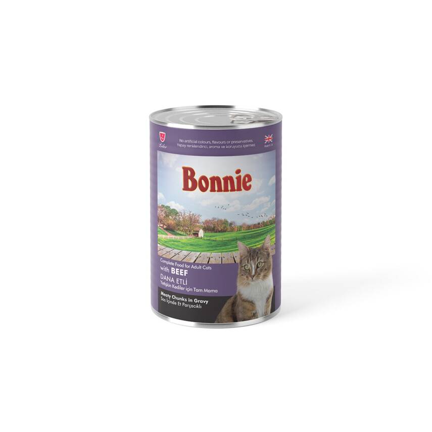 Bonnie Dana Etli Yetişkin Kedi Maması 400 G - 1